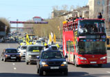 «Сарыарка» и болельщики провели массовый автопробег